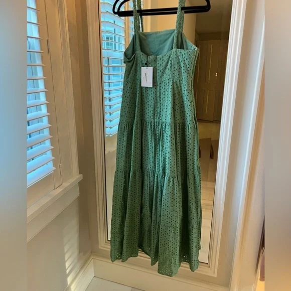 Karina Grimaldi Dresses | Karina Grimaldi Eyelet Dress | Color: Green | Size: S | Wentzrk's Closet Karina Grimaldi Dresses | Karina Grimaldi Eyelet Dress | Color: Green | Size: S | Wentzrk's Closet